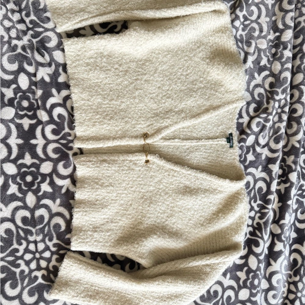 Wildflowers Cream Cardigan with Ornate Pattern